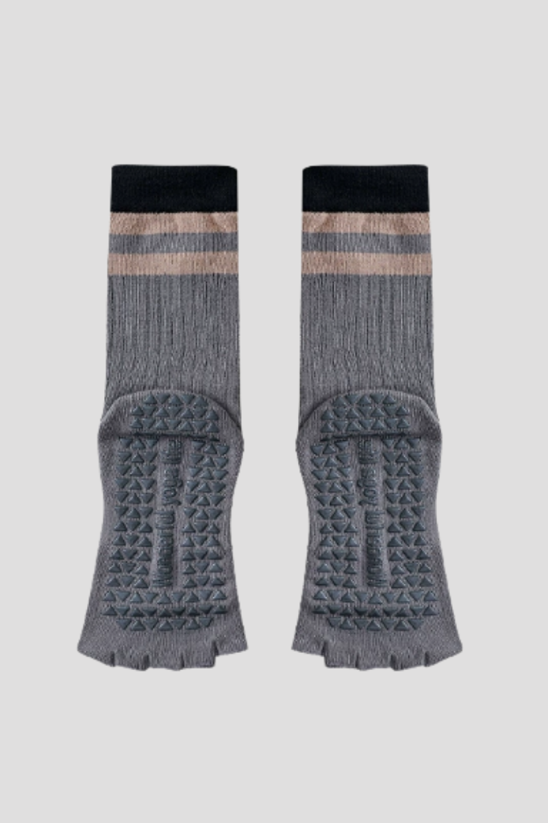 Women's Color Block Pilates Yoga Five Finger Socks