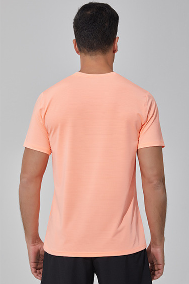 Men's Round Neck Quick Dry Breathable Athletic T-Shirt
