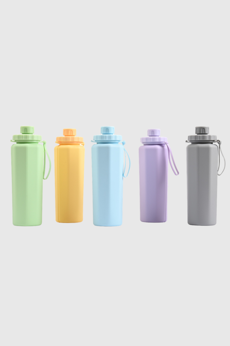 Silicone Portable Drop-Proof Heat-Resistant Sports Water Bottle