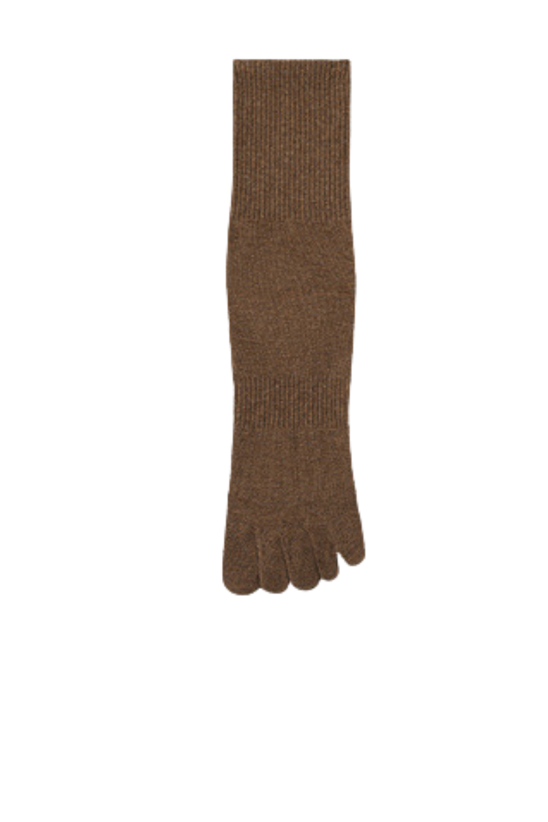 Men's High Stretch Anti-Odor Mid-Calf Five-Toe Socks