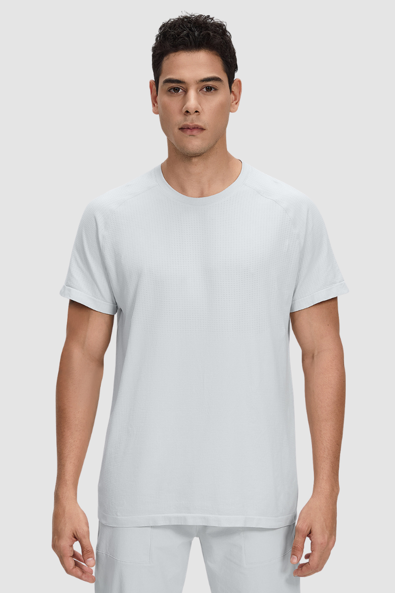 Men's Summer Seamless Mesh Quick-Dry Breathable Tee