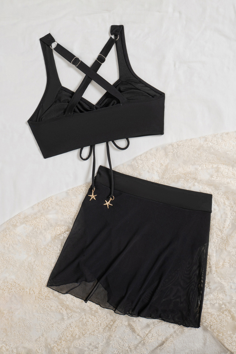 Women Drawstring Flattering High Waist Tummy Control Bikini