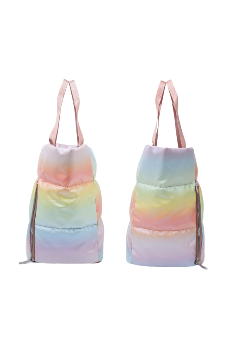 Gradient Rainbow Dry & Wet Separation Gym Travel Bag
