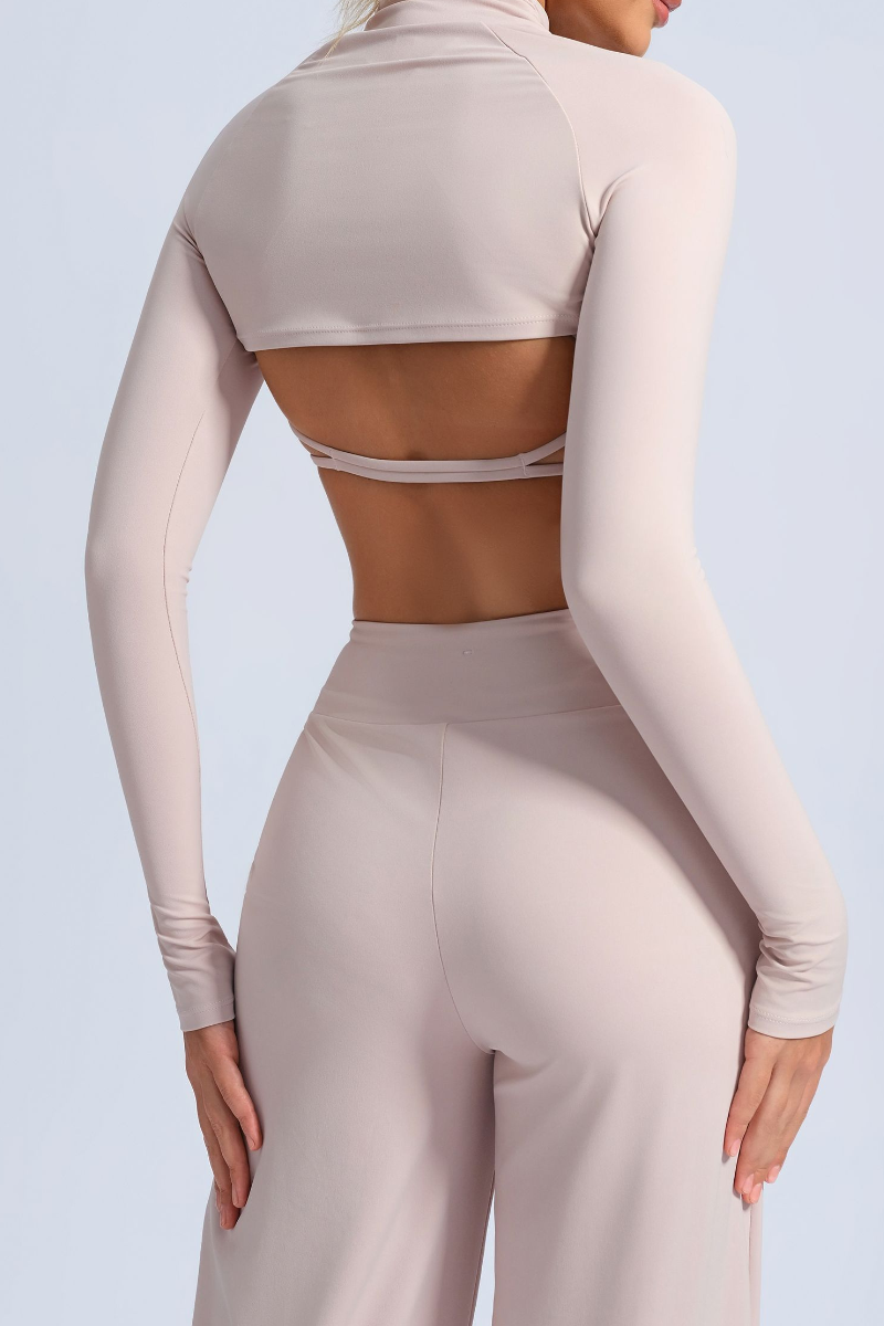 Women's High Neck Quick Dry Casual Long Sleeve Sports Top