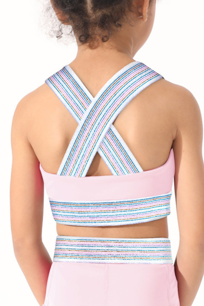 Kids Criss Cross Back sport Tank Top.