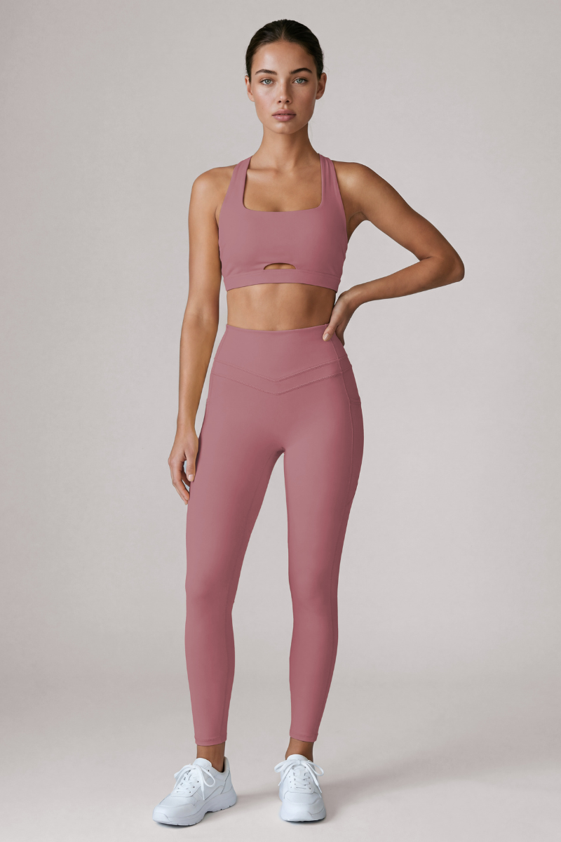 Women's Halter Cutout Back & Leggings 2Pcs Sports Yoga Set