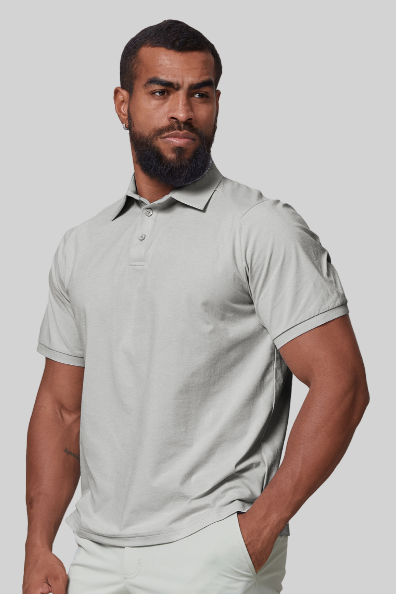 Men's 7A Antibacterial Sun Protection Sport Polo Shirt