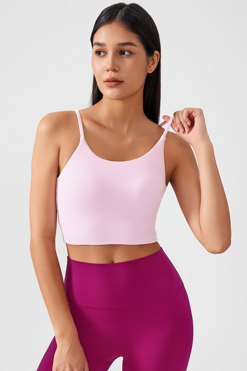 Women Gathering Anti-Shock One Cup Back Fitness Yoga Exercise Camisole Top