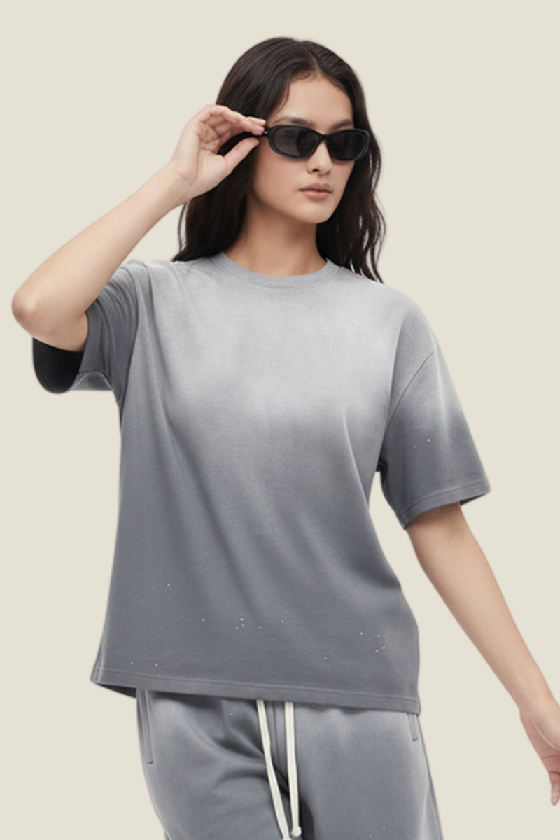 Unisex Splatter Air Mamba Tee - Vintage Wash Loose