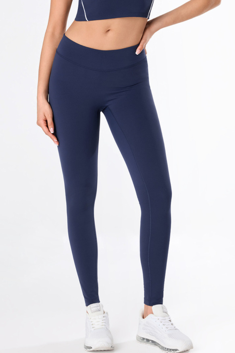 Women's Athletic V-Waist Naked-Feel Slim Fit Yoga Leggings