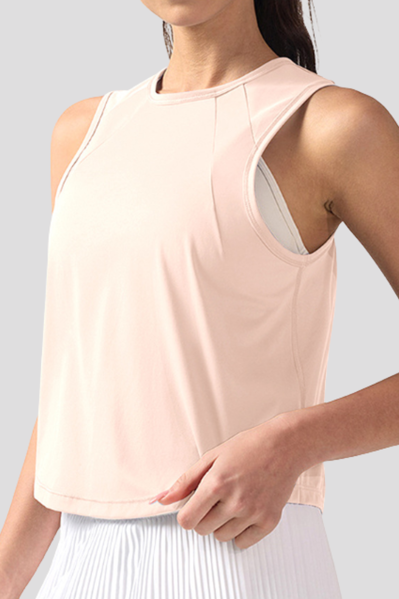 Women's Mesh Back Breathable Athletic Sleeveless Tank Top