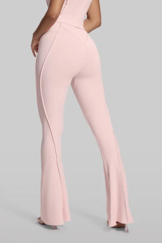 Women's High-Waisted Seam Detail Naked Feel Yoga Flared Pants