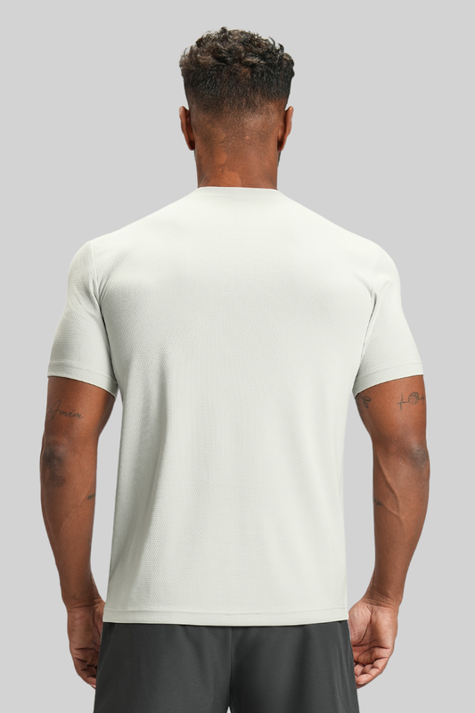 Men's Summer Mesh Round-Neck Loose-Fitting Sports T-shirt