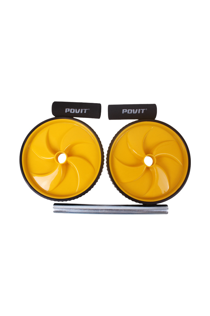 Home Gym Core Workout Non-Slip Handles Abdominal Wheel