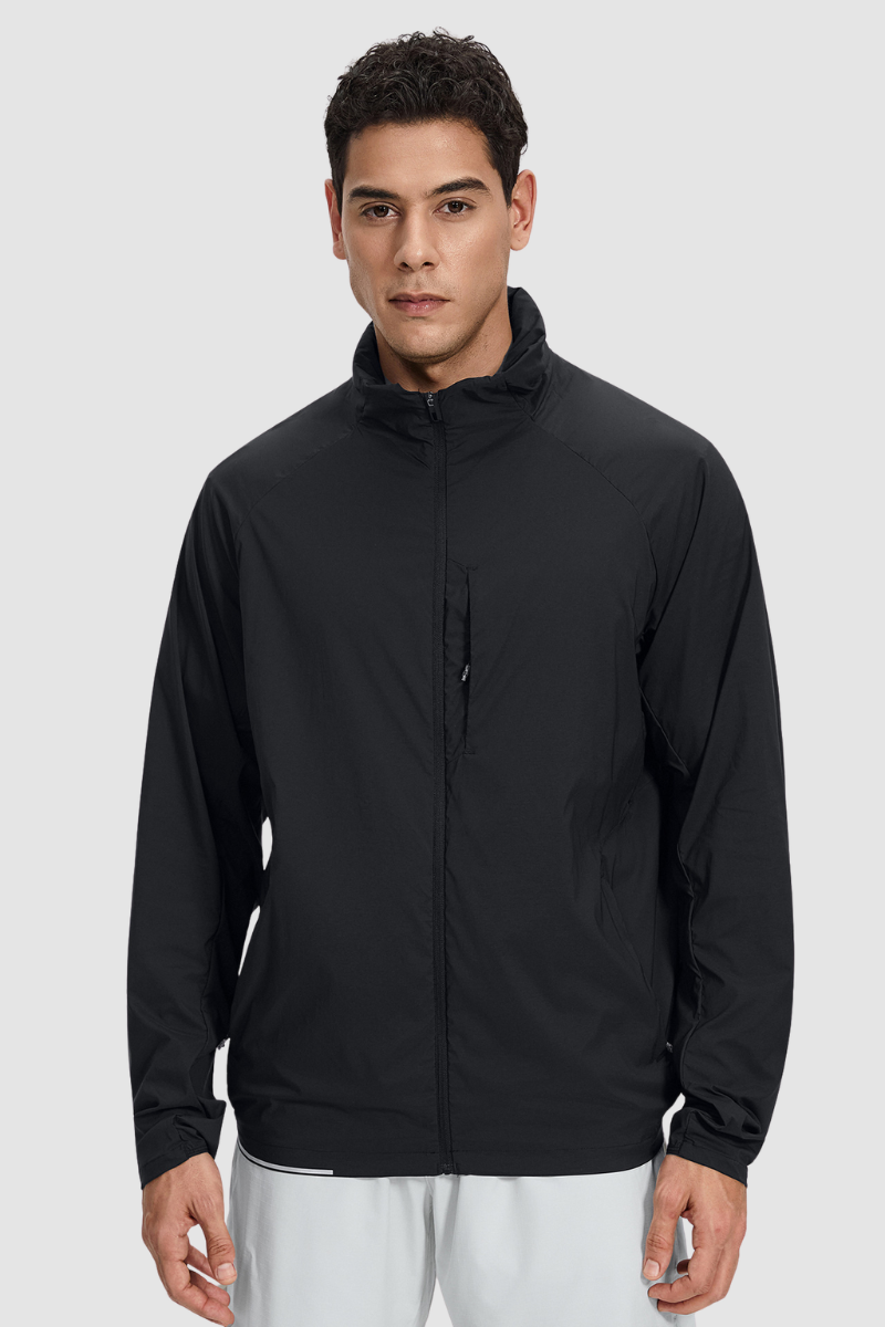 Men's Lightweight Water-Resistant Sports Hooded Jacket