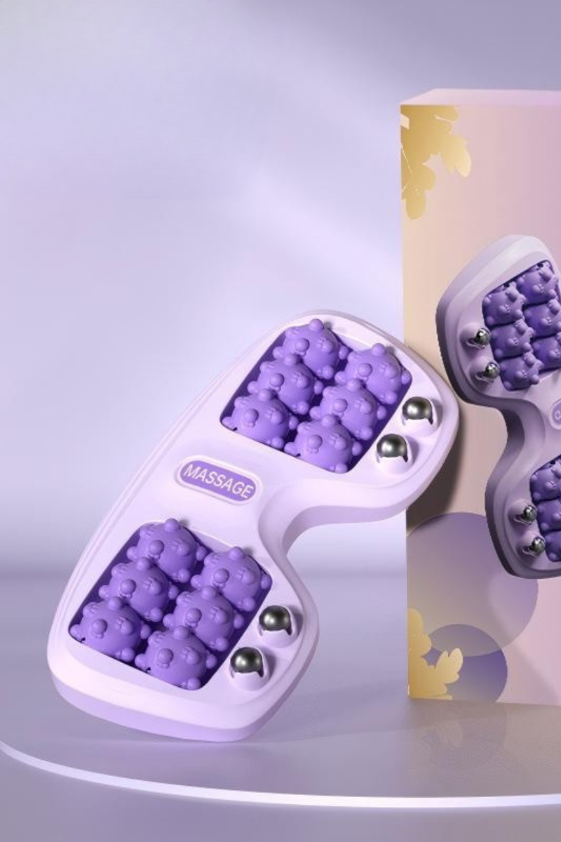 Dual Roller Foot Deep Reflexology Relax Massage Tool
