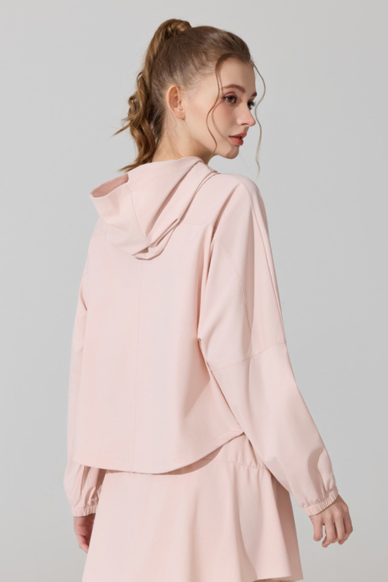 Women's Cool Touch Hooded Sun Protection Cropped Jacket