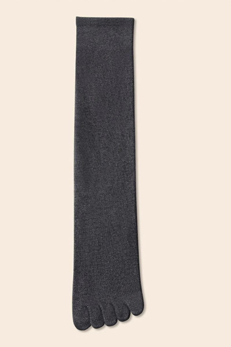 Women's  Breathable Five-Toe High-Top Cotton Yoga Socks