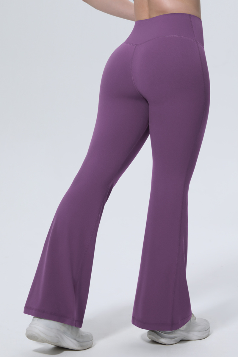 Women's Athletic High Waist And Hip Tight Yoga Flared Pants