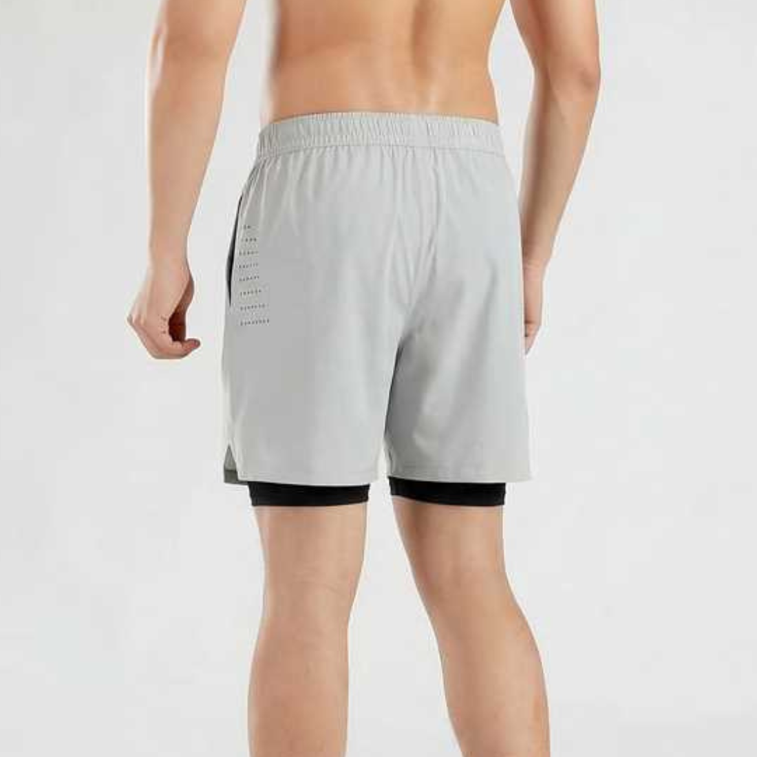 Men's 2-in-1 Athletic Breathable  Shorts with Inner Liner