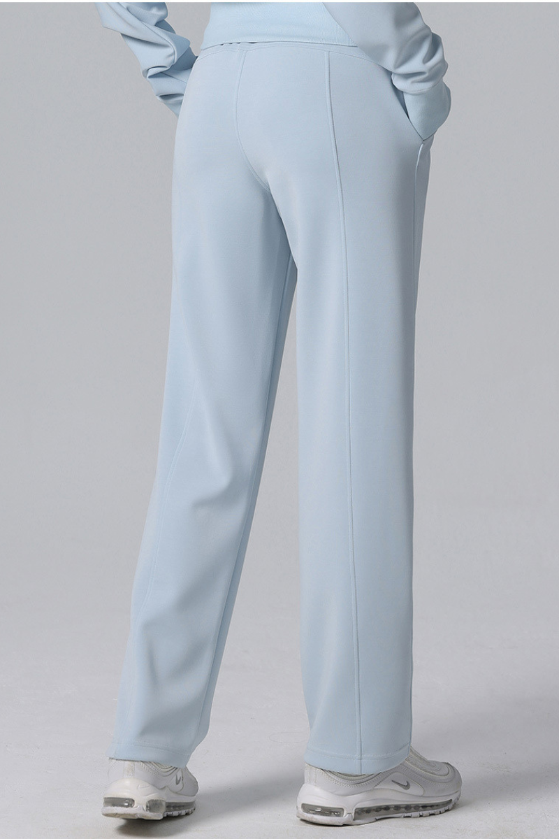 Women's Modal Air Layer Solid Sports Straight-Leg Pants