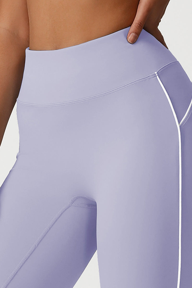 Women Seamless High Waisted Flared Yoga Set: Vest + Flared Leggings