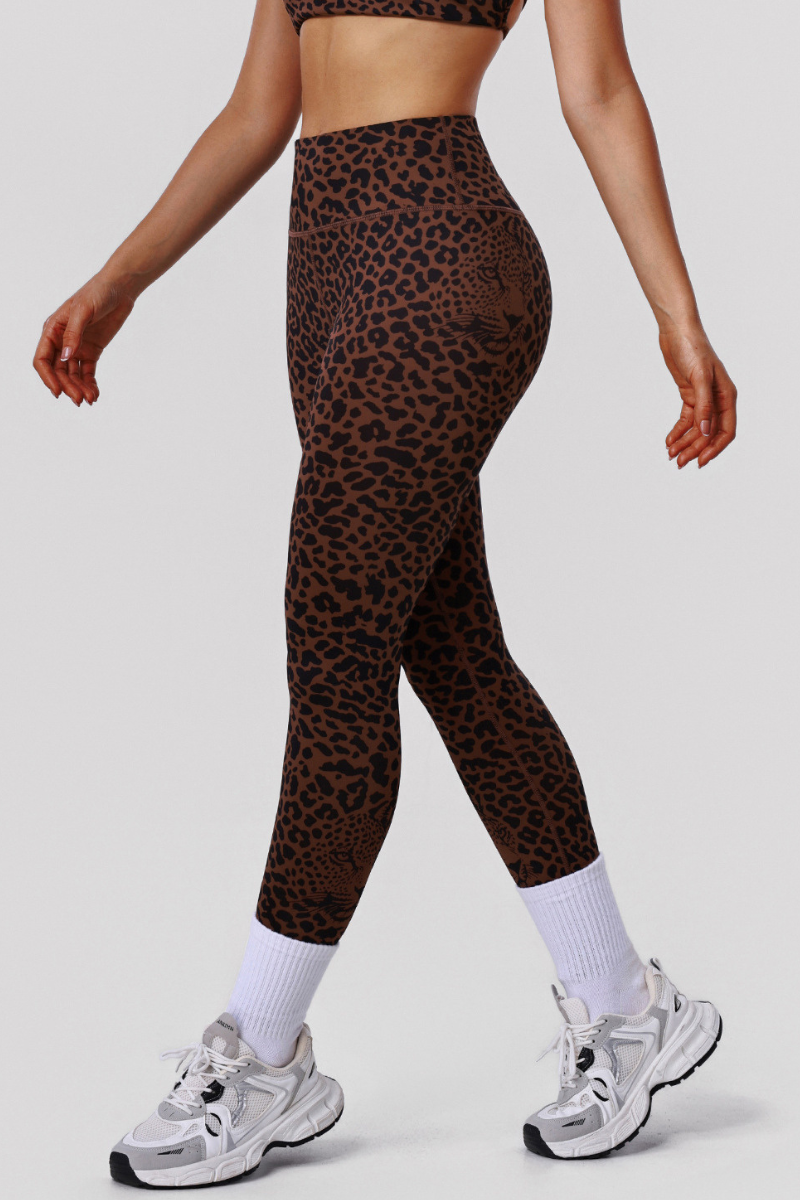 Women's Leopard-Print High-Waist Butt-Lifting Leggings