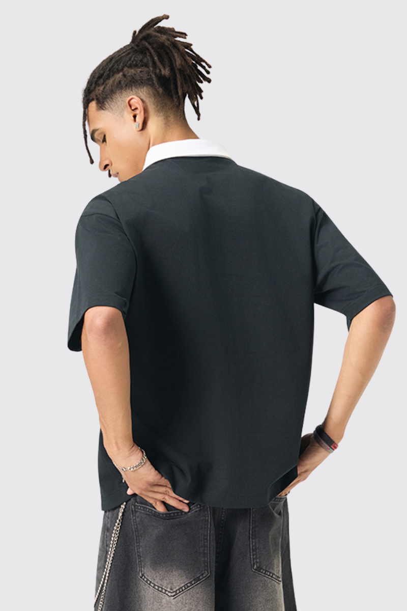 Men's Quick Dry UV Protection Color Block Varsity T-Shirt