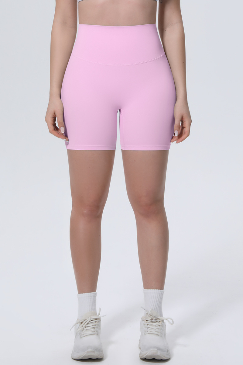 Women's Athletic Ice-Skin Breathable Solid Color Yoga Shorts