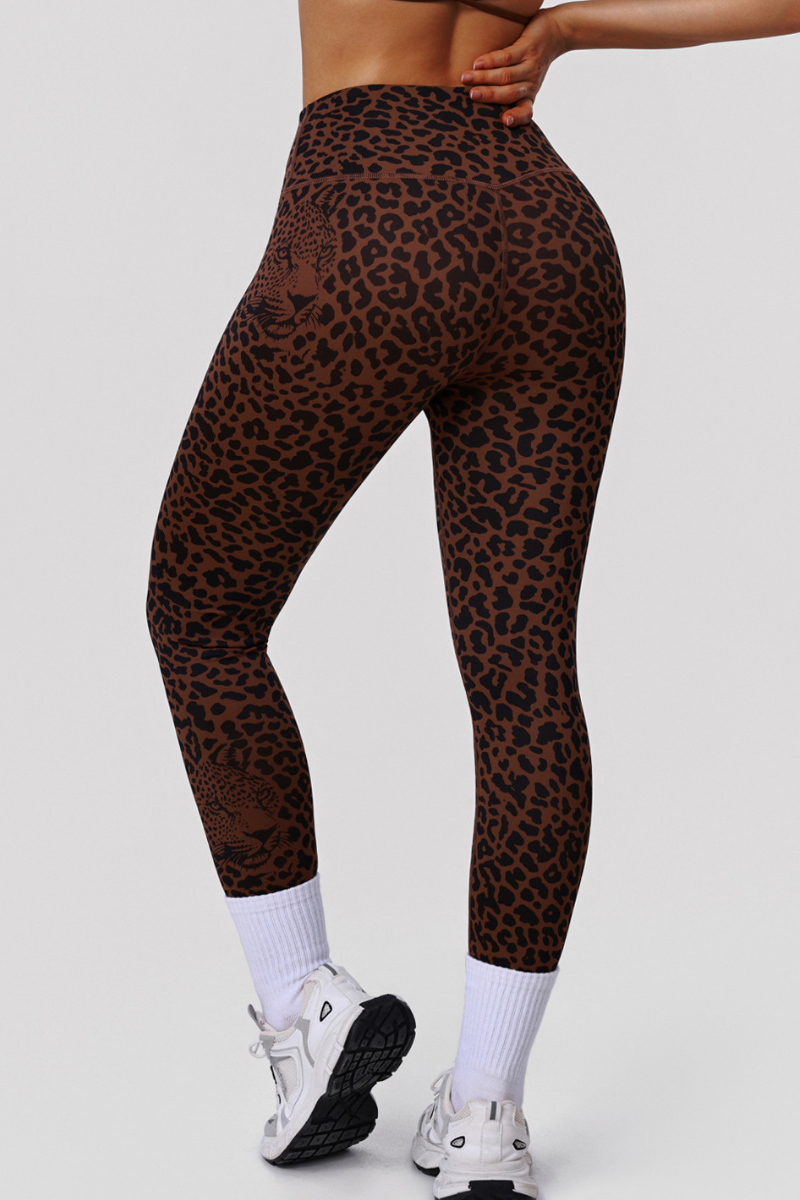 Women's Leopard-Print High-Waist Butt-Lifting Leggings