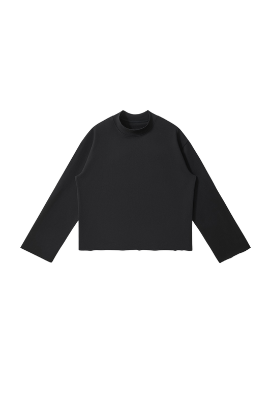 Unisex Fall Comfort Colors Style Mock Neck Sweatshirt