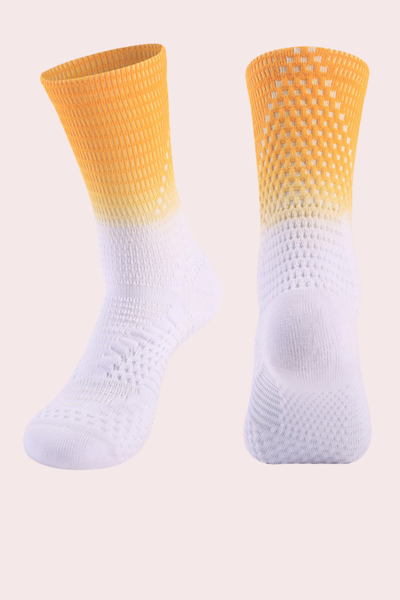 Gradient High-Elasticity Cuff Sports Basketball Socks