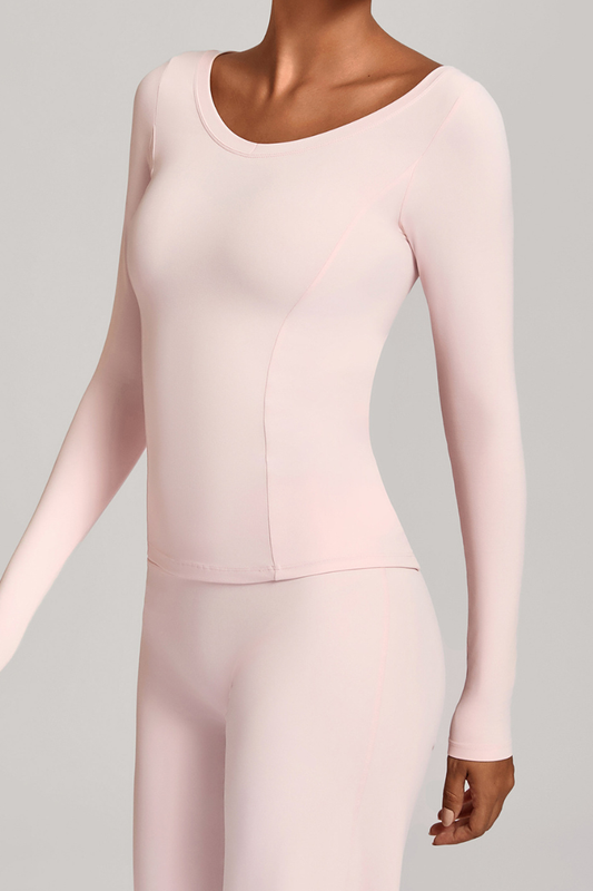 V-neck sport long-sleeved garment