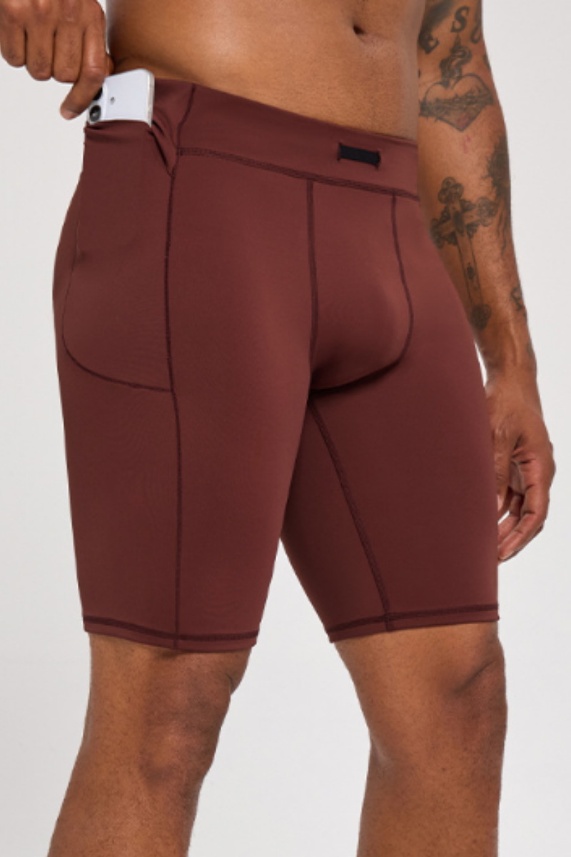 Men's Sports Sculpting Solid Side Pocket 5-inch Shorts
