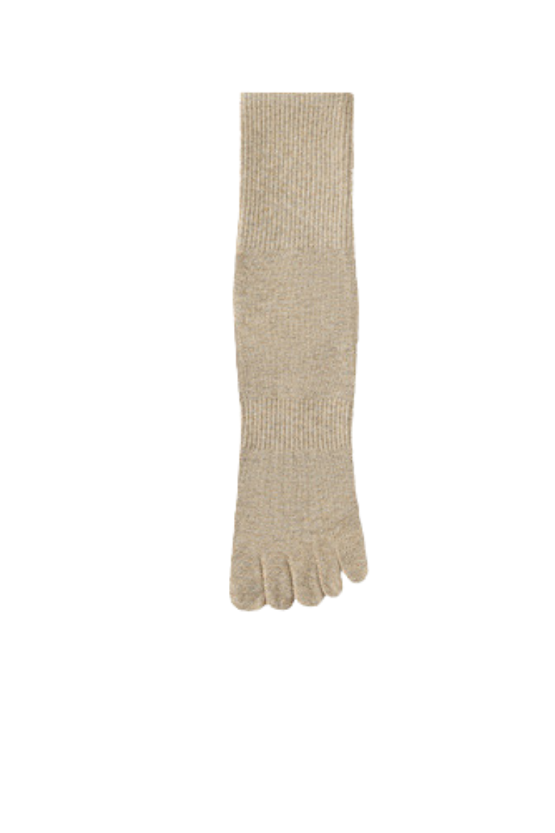Men's High Stretch Anti-Odor Mid-Calf Five-Toe Socks