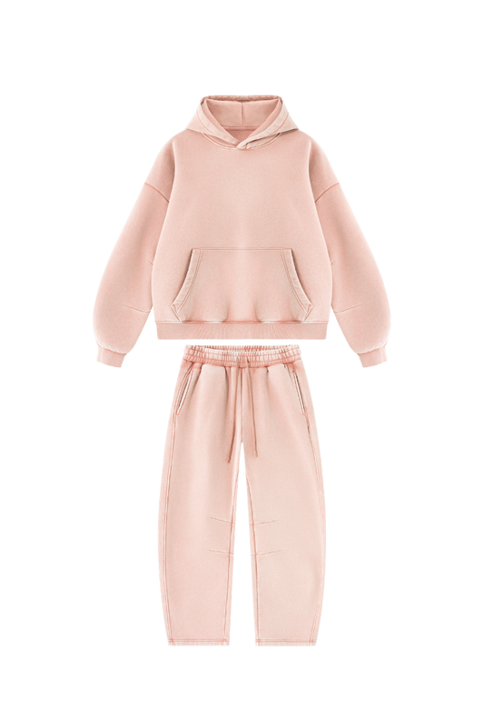 Unisex Fall Fleece Sets:Relaxed Hoodie And Sweatpants