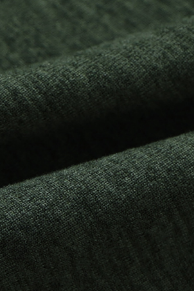 Men's Summer Round-Neck Button-up Long-Sleeve T-shirt