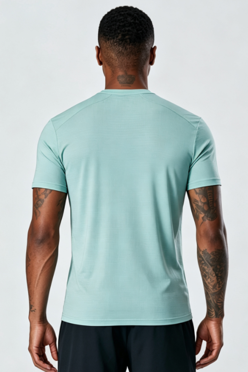 Men's Summer Mesh Reflective Stripe Quick Dry Sports T-shirt