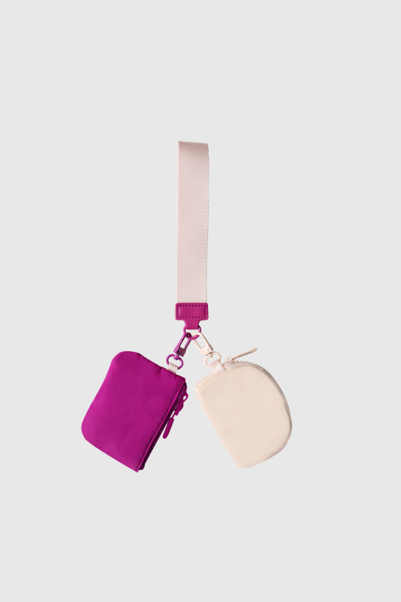 Color Collision Portable Wrist Bag Storage Small Bag
