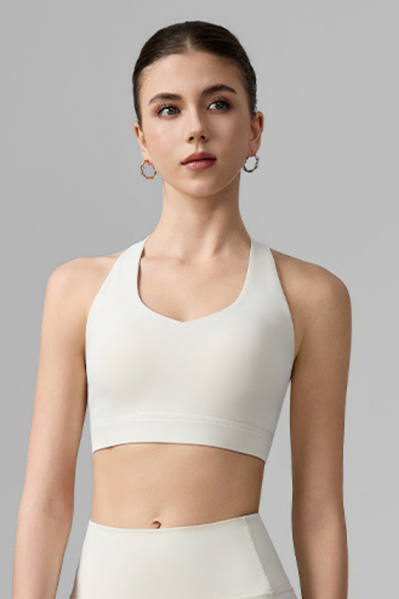 Women's Crisscross Back Halterneck Sports Yoga Bra