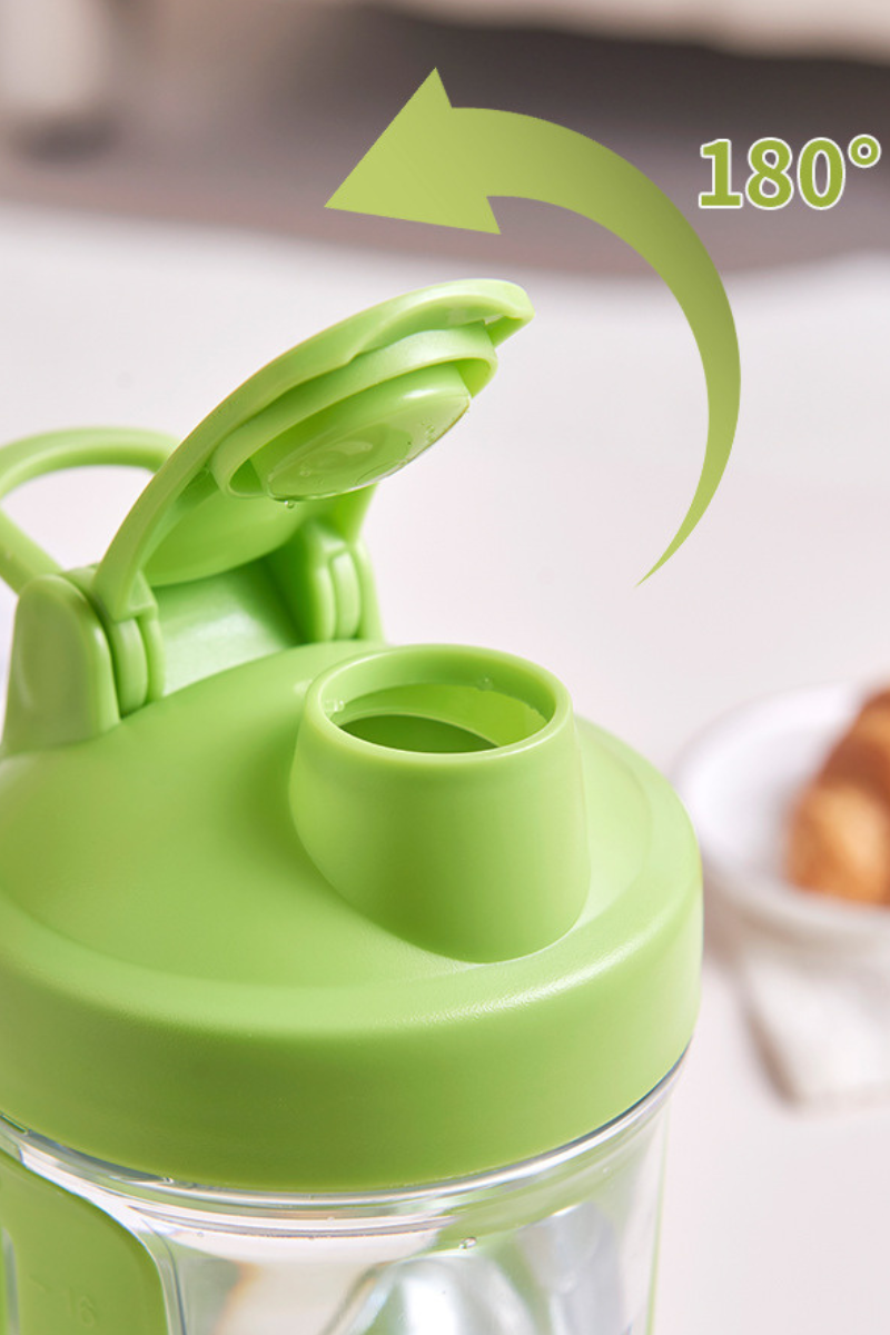 500ml Shaker Bottle With Clear Body (Logo Customization)
