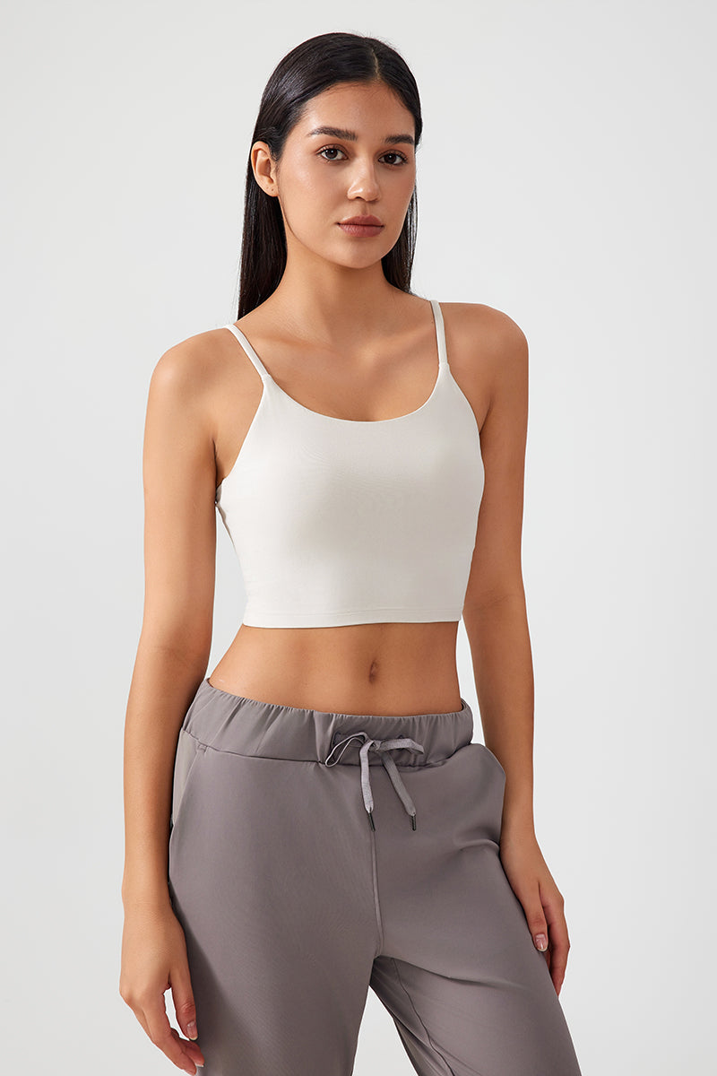 Women Gathering Anti-Shock One Cup Back Fitness Yoga Exercise Camisole Top