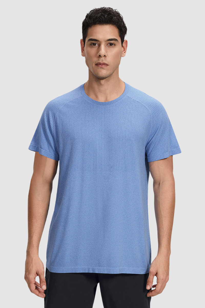 Men's Summer Seamless Mesh Quick-Dry Breathable Tee