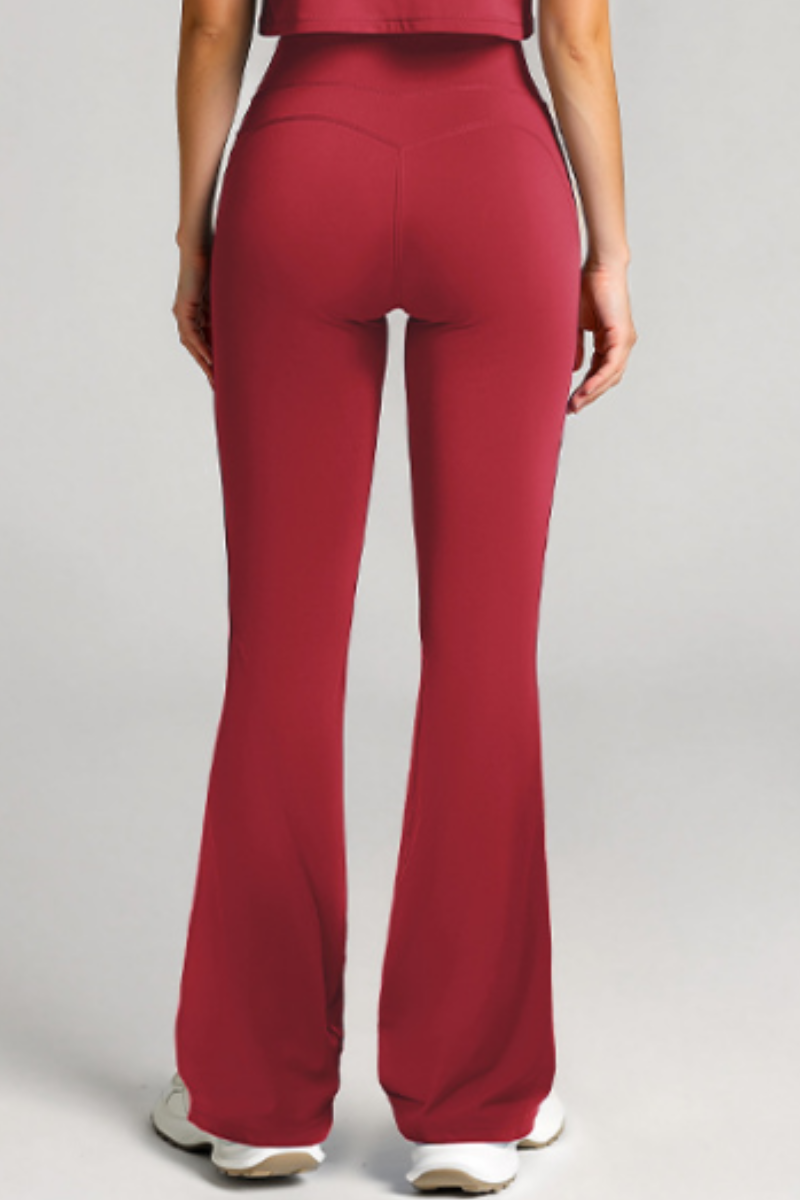 Women's High-Waist Butt-Lifting Flared Yoga Pants