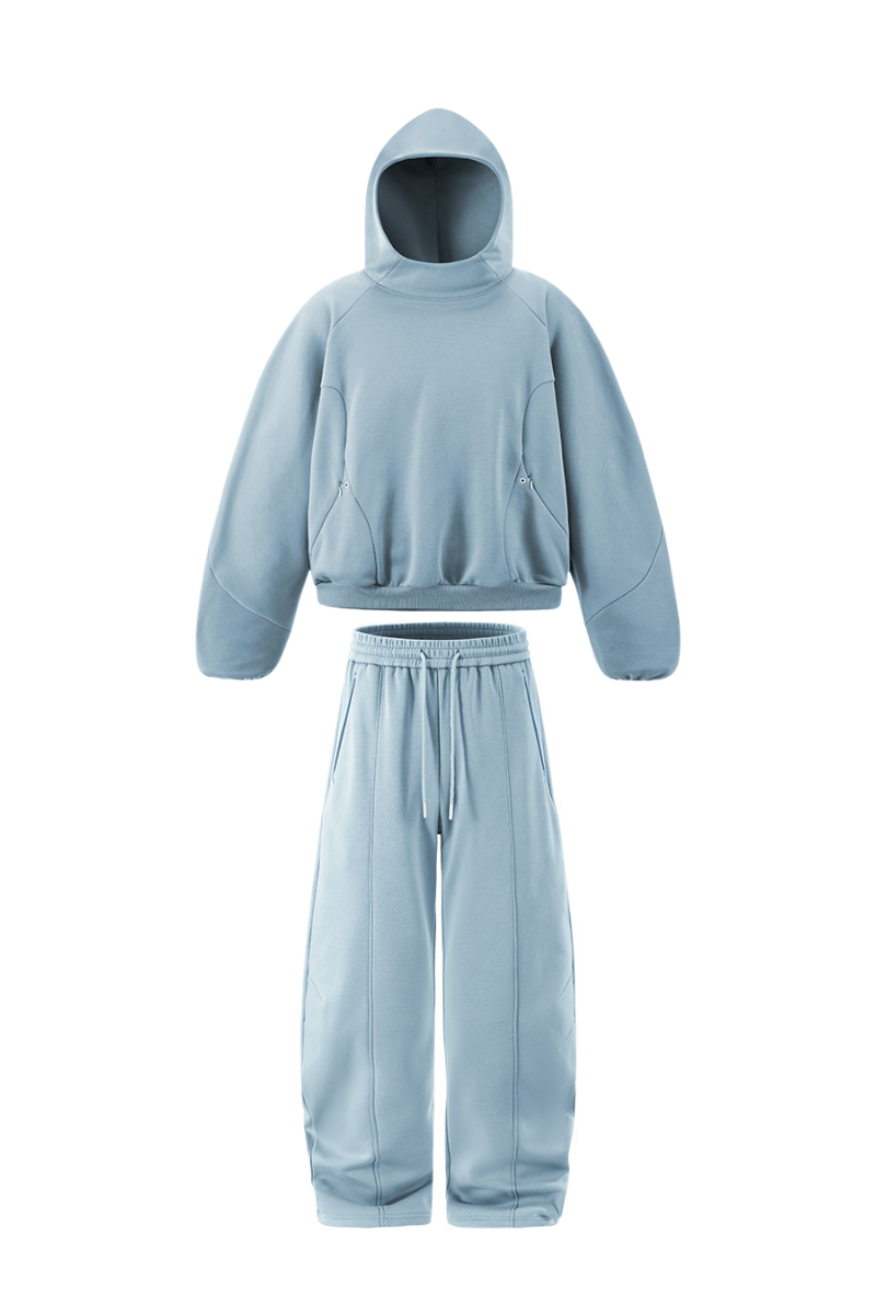 Men's Fall Set:Relaxed Fleece Hoodie And Sweatpants
