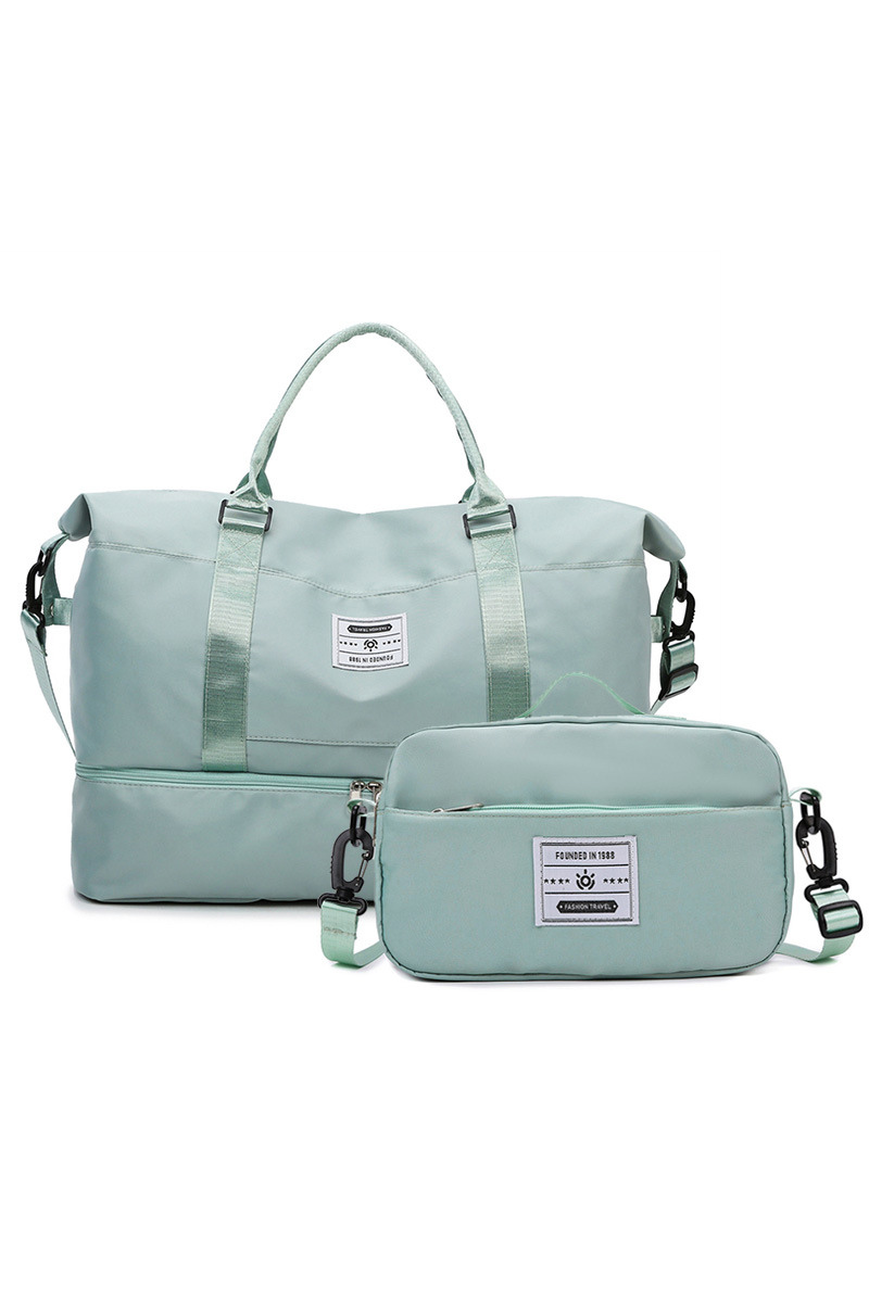 Women Multi-Functional Gym Bag and Small Pouch 2-Piece Set
