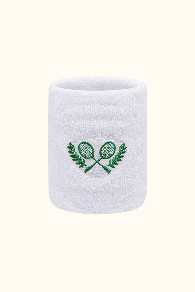 Sports Embroidered Sweat Absorbent Tennis Wristbands