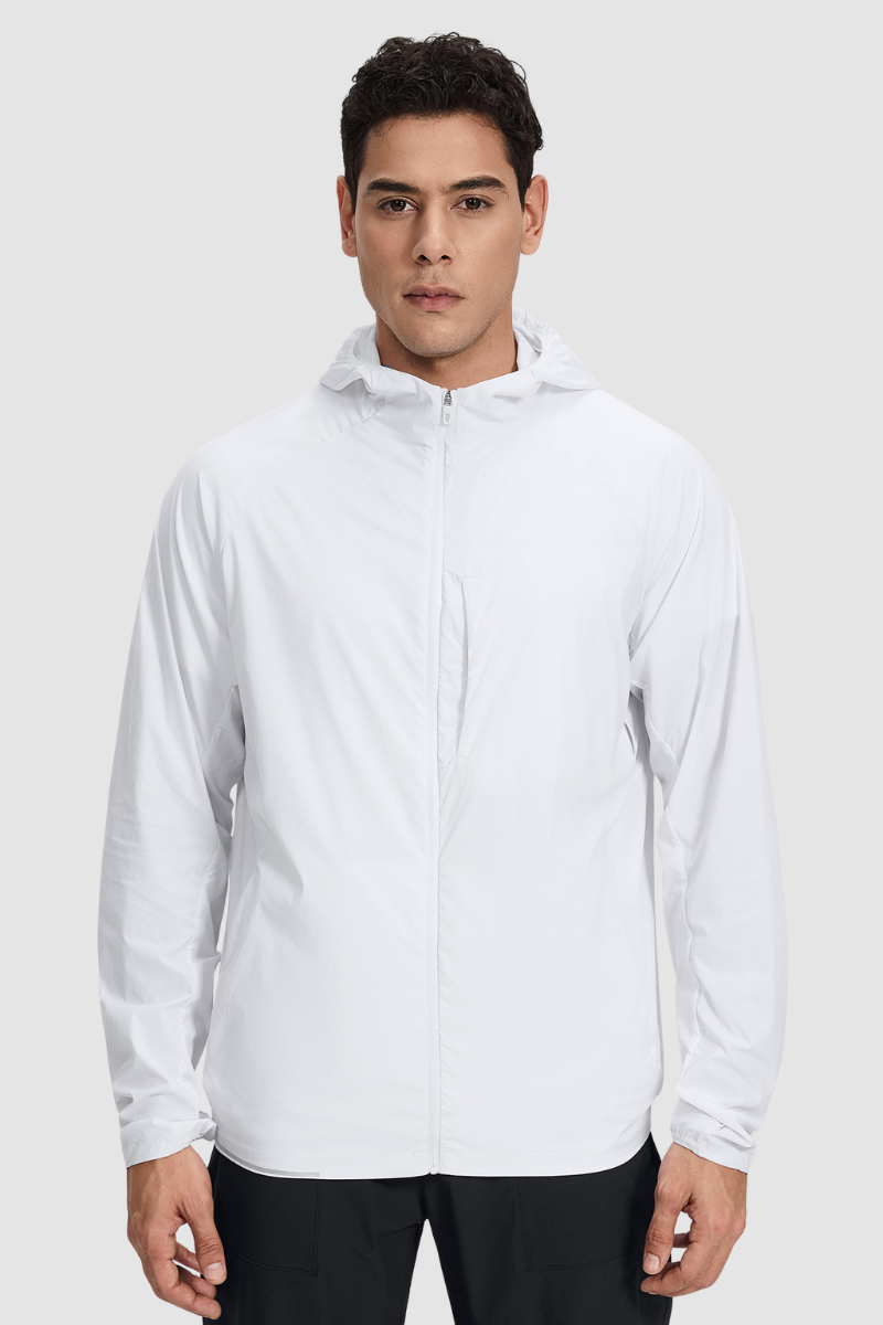 Men's Lightweight Water-Resistant Sports Hooded Jacket