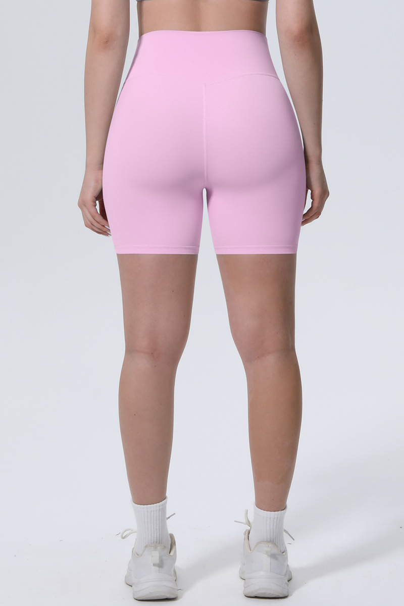 Women's Athletic Ice-Skin Breathable Solid Color Yoga Shorts