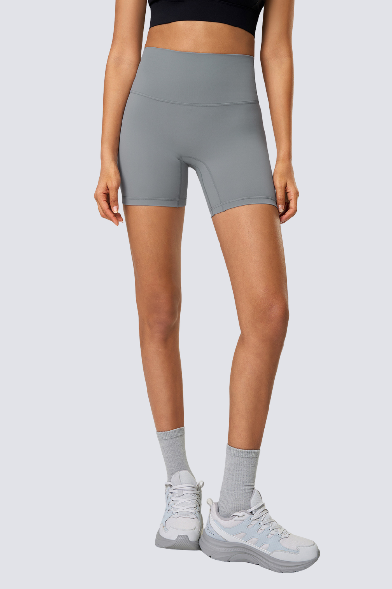 Women's Naked Feel High-Waisted Lifting Sports Shorts